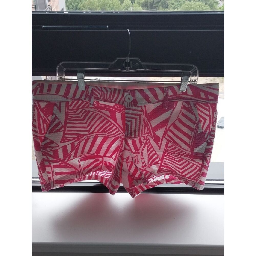 Lilly Pullitzer "Callahan" Pink and White Patterned  Shorts....Size 12....NEW